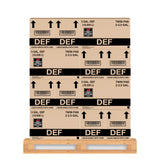 Front image of DEF Diesel Exhaust fluid twin packs of 18.9 liters on a pallet containing 40 cases of 80 jugs.