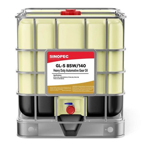 Front image of Sinopec_GL-5 85W140 Heavy Duty Automotive Gear Oil Tote of 1000L.